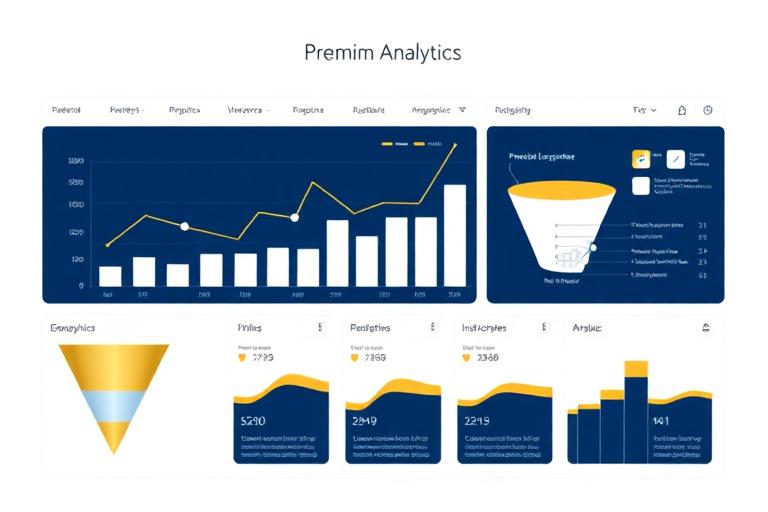 Analytics and Reporting GA4 dashboard with charts