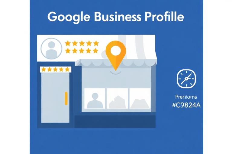 Google Business Profile storefront with star reviews