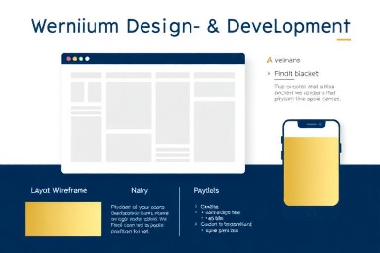 Website Design and Development laptop mockup